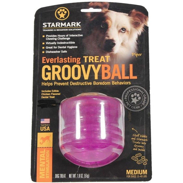 Starmark Everlasting Treat Groovy Ball Medium, 1 count-Dog-Starmark-PetPhenom