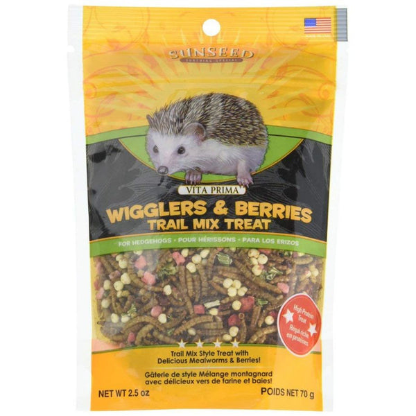 Sunseed Vita Prima Wigglers & Berries Trail Mix Hedgehog Treat, 2.5 oz-Small Pet-Vitakraft-PetPhenom