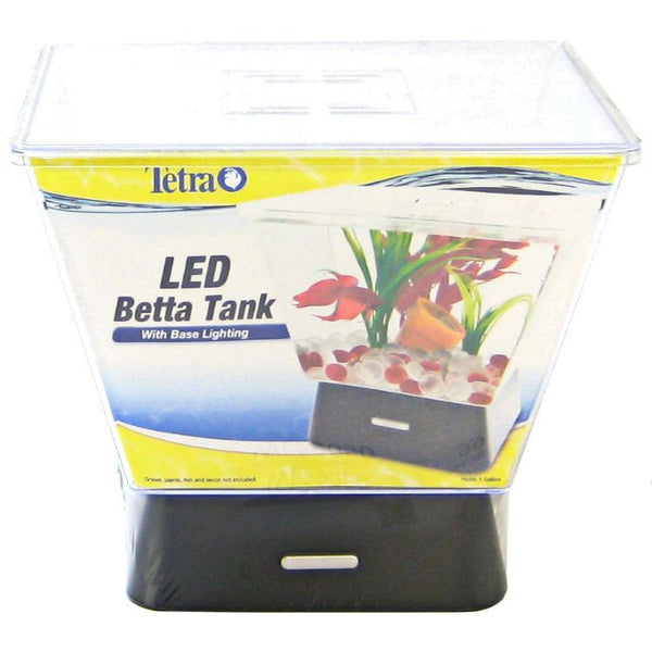 Tetra Betta Tank with LED Base Lighting, 1 Gallon Aquarium-Fish-Tetra-PetPhenom