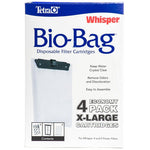 Tetra Bio-Bag Disposable Filter Cartridges, X-Large - For Whisper 4 & 5 Power Filters (4 Pack)-Fish-Tetra-PetPhenom