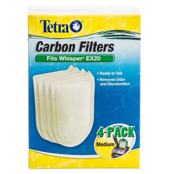 Tetra Whisper EX Carbon Filter Cartridge, Medium (4 Pack)-Fish-Tetra-PetPhenom
