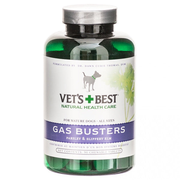 Vets Best Gas Busters for Dogs, 90 Tablets-Dog-Vet's Best-PetPhenom