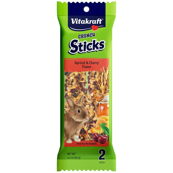 Vitakraft Crunch Sticks Rabbit Treats - Apricot & Cherry Flavor, 2 Pack-Small Pet-Vitakraft-PetPhenom