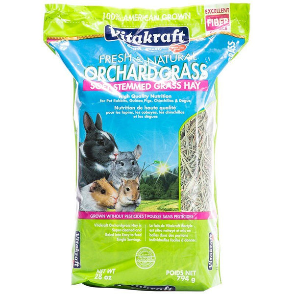 Vitakraft Fresh & Natural Orchard Grass - Soft Stemmed Grass Hay, 28 oz-Small Pet-Vitakraft-PetPhenom