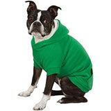 Zack & Zoey Fleece Lined Hoodie - Small/Medium - Green-Dog-Zack & Zoey-PetPhenom