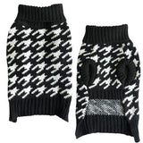 Zack & Zoey Houndstooth Knit Turtleneck Swter -X-Small-Dog-Zack & Zoey-PetPhenom