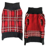 Zack & Zoey Plaid Turtleneck Swter -Large-Dog-Zack & Zoey-PetPhenom