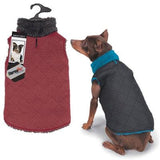 Zack & Zoey ThermaPet Quilted Vest - Small - Blue/Black-Dog-Zack & Zoey-PetPhenom