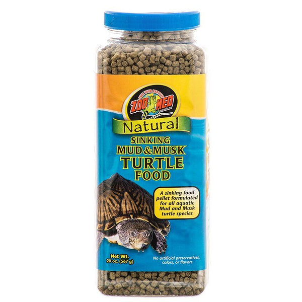 Zoo Med Natural Sinking Mud & Musk Turtle Food, 20 oz-Small Pet-Zoo Med-PetPhenom