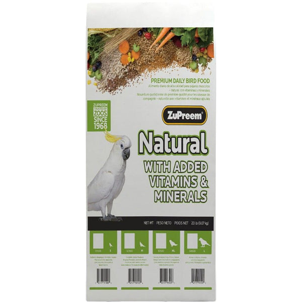 ZuPreem Natural Blend Bird Food - Large Parrot, Large (20 lbs)-Bird-ZuPreem-PetPhenom