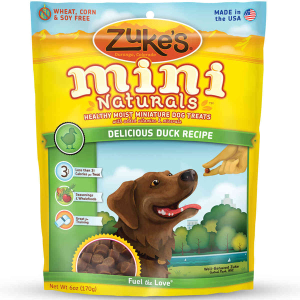 Zuke's Mini Naturals Moist Miniature Treat for Dogs Delicious Duck 6 oz.-Dog-Zuke's-PetPhenom