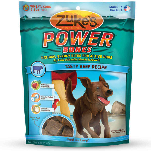 Zuke's Power Bones Natural Endurance Treats for Dogs Beef 6 oz.-Dog-Zuke's-PetPhenom