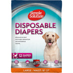 Simple Solution Disposable Diapers, Large - 36 count (3 x 12 ct)