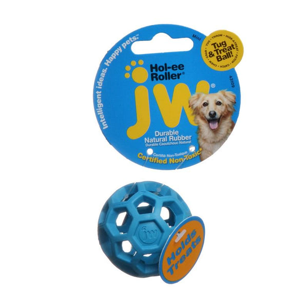 JW Pet Hol-ee Roller Dog Chew Toy Assorted Colors, Mini - 6 count