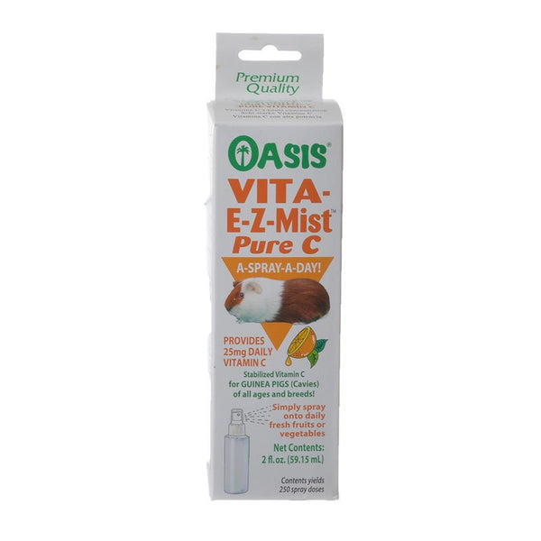Oasis Vita E-Z-Mist Pure C for Guinea Pigs, 6 oz (3 x 2 oz)