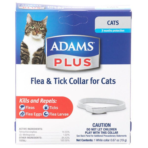 Adams Plus Flea and Tick Collar for Cats, 3 count