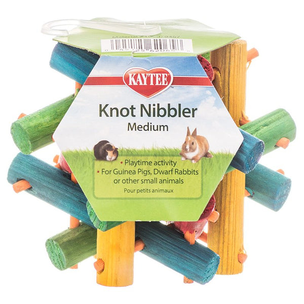 Kaytee Knot Nibbler Interactive Small Pet Chew Toy, Medium - 12 count