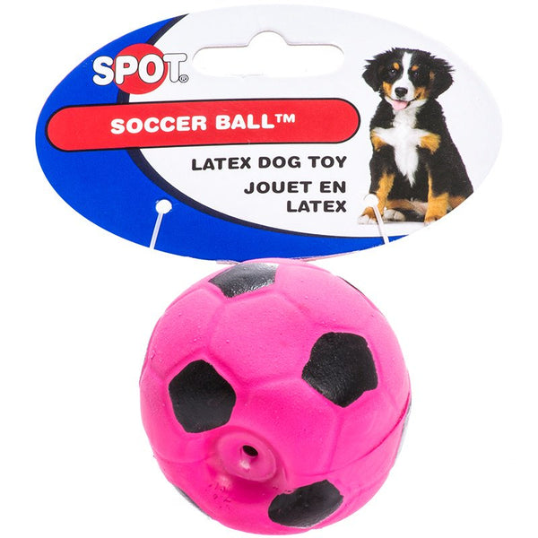 Spot Soccer Ball Latex Dog Toy, 3 count