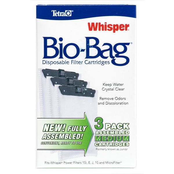 Tetra Whisper Bio-Bag Filter Cartridges for Aquariums Medium, 18 count (6 x 3 ct)