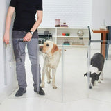 Hiddin Wall Mount Kit for Clear Pet Gate Zig Zag | Options-Dog-Hiddin.co-Gold Latch-PetPhenom