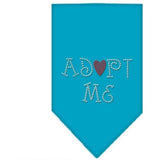 Mirage Pet Products Adopt Me Rhinestone Bandana, Large, Assorted Colors-Dog-Mirage Pet Products-Turquoise-PetPhenom