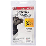 SENTRY Fiproguard for Dogs, Flea and Tick Prevention for Dogs (45-88 Pounds), 3 Month Supply of Topical Flea Treatments-Dog-Sentry-PetPhenom