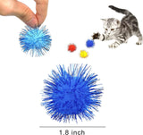 Cat Mylar Crinkle Play Toy Balls for Indoor Cats, 10 or 100 piece-JSN US Distribution - B091YYWGQB-10pc-PetPhenom
