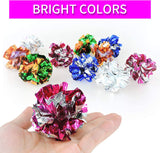 Cat Mylar Crinkle Play Toy Balls for Indoor Cats, 10 or 100 piece-JSN US Distribution - B091YYWGQB-10pc-PetPhenom