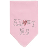 Mirage Pet Products Adopt Me Rhinestone Bandana, Small, Assorted Colors-Dog-Mirage Pet Products-Light Pink-PetPhenom