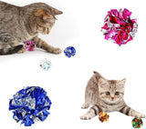Cat Mylar Crinkle Play Toy Balls for Indoor Cats, 10 or 100 piece-JSN US Distribution - B091YYWGQB-10pc-PetPhenom