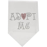 Mirage Pet Products Adopt Me Rhinestone Bandana, Large, Assorted Colors-Dog-Mirage Pet Products-White-PetPhenom