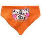Mirage Pet Products Birthday Girl Screen Print Bandana, Large, Assorted Colors-Dog-Mirage Pet Products-Orange-PetPhenom