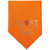 Mirage Pet Products Adopt Me Rhinestone Bandana, Small, Assorted Colors-Dog-Mirage Pet Products-Orange-PetPhenom