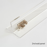 Hiddin Wall Mount Kit for Clear Pet Gate Zig Zag | Options-Dog-Hiddin.co-Gold Latch-PetPhenom