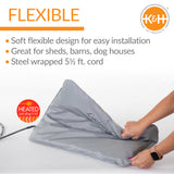 K&H Pet Products Lectro-Soft Outdoor Heated Pet Bed Small Gray 14" x 18" x 1"-Dog-K&H Pet Products-PetPhenom