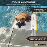 Solstice Inflatable Pup Plank Ramp Mini Grey/Yellow 34.5" x 24.5" x 3"-Dog-Solstice-PetPhenom