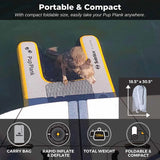 Solstice Inflatable Pup Plank Ramp Mini Grey/Yellow 34.5" x 24.5" x 3"-Dog-Solstice-PetPhenom