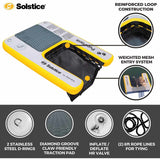 Solstice Inflatable Pup Plank Ramp Mini Grey/Yellow 34.5" x 24.5" x 3"-Dog-Solstice-PetPhenom