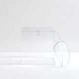 Hiddin Clear Storage Bin with Latch & Scoop | Options-Dog-Hiddin.co-12" Square-PetPhenom
