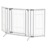 Richell Premium Plus Freestanding Pet Gate Origami White 34"-63" x 20.5"-26" x 32"-Dog-Richell-PetPhenom