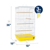 Prevue Pet Products Tall Tiel Cage Yellow-Bird-Prevue Pet Products-PetPhenom