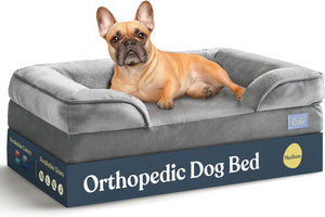 Orthopedic Sofa Dog Bed - Ultra Comfortable Dog Beds for Medium Dogs