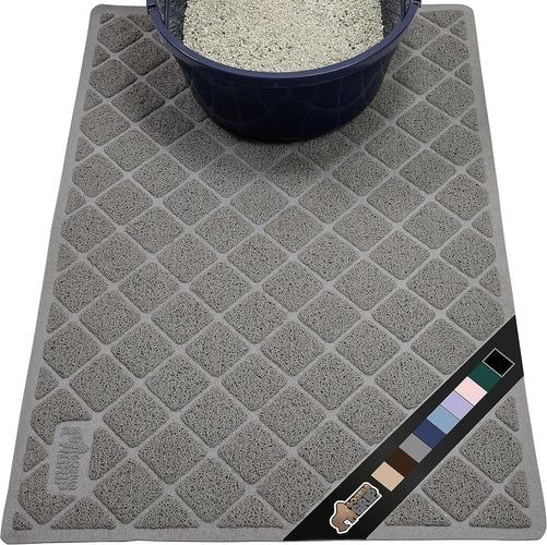 Gorilla Grip The Original Water Resistant Cat Litter Box Trapping Mat 35x23