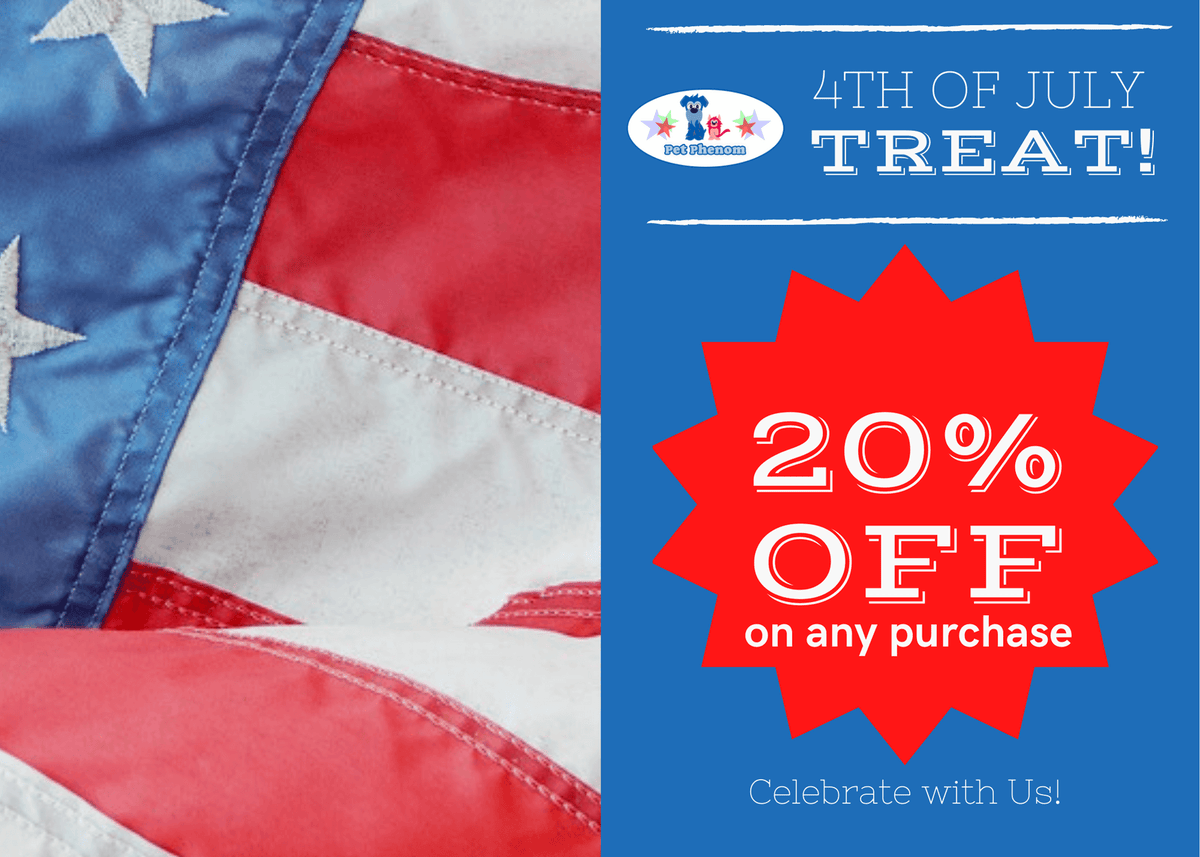 SITEWIDE Sale 20 Off July 4th SALE! 🛒 PetPhenom