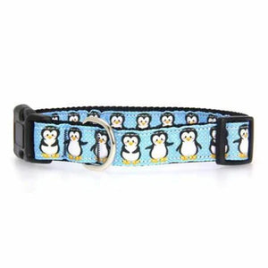 **Ships for 99 Cents!**Mirage Pet Products 125-037 LG Penguins Nylon Ribbon Dog Collar, Large – PetPhenom