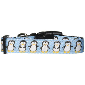 **Ships for 99 Cents!**Mirage Pet Products 125-037 MD Penguins Nylon Ribbon Dog Collar, Mediu – PetPhenom