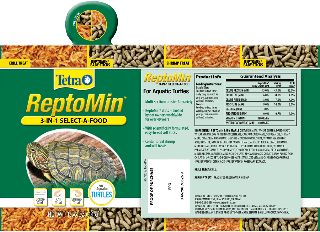 Ugh! Spectrum Brands Pet LLC Recalls a Single Lot of Tetra Reptomin Reptile Food for Aquatic Turtles Because of Possible Salmonella Health Risk | FDA