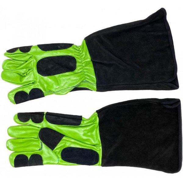 Lugarti Professional Reptile Handling Gloves Toxic Green, 3 count (3 x 1 ct)