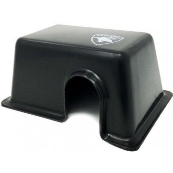 Lugarti Reptile Hide Box Black, X-Small - 4 count