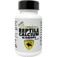 Lugarti Ultra Premium Reptile Calcium without D3 Blueberry Flavor, 9 oz (3 x 3 oz)